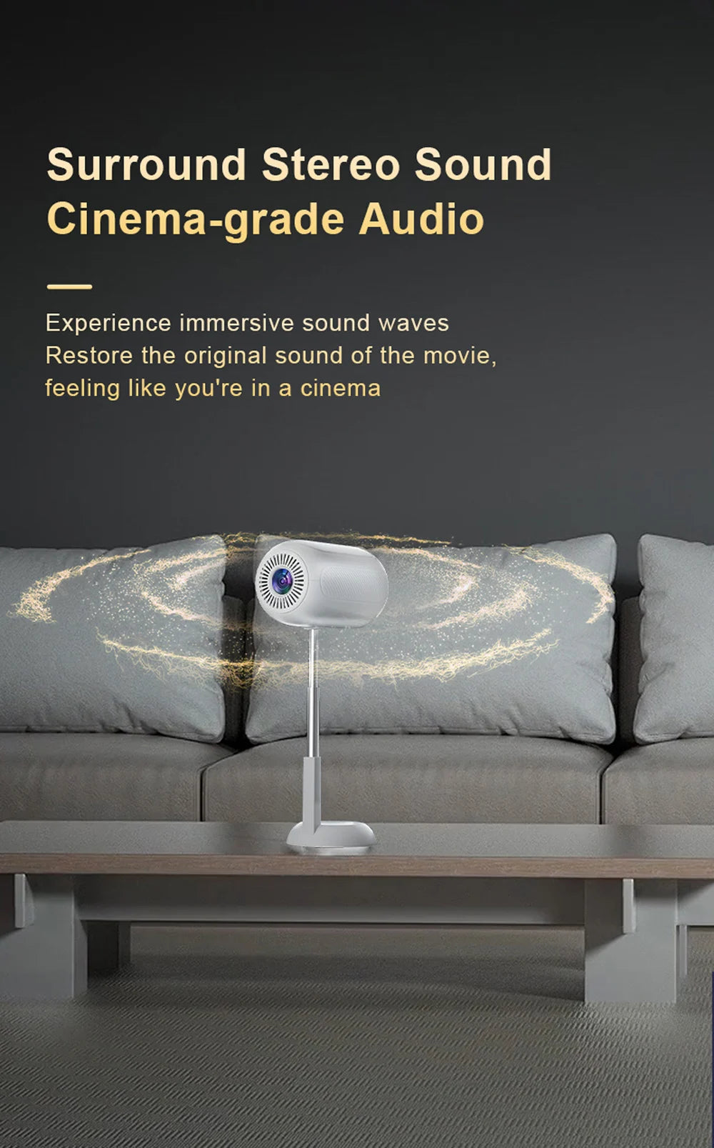 WZATCO T6 Full HD 1080P Projector 4K Android 5G WiFi Portable Home TheaterProjetor Smart Beamer Proyect Movie Freestyle Ceiling