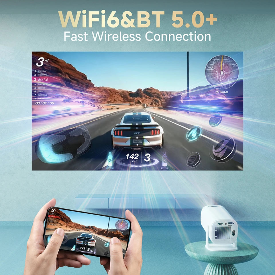 WZATCO P30pro Mini HD LED Projector support 1080P Video Game Projectors Movie Proyector for Home Theater Cinema Beamer with HDMI