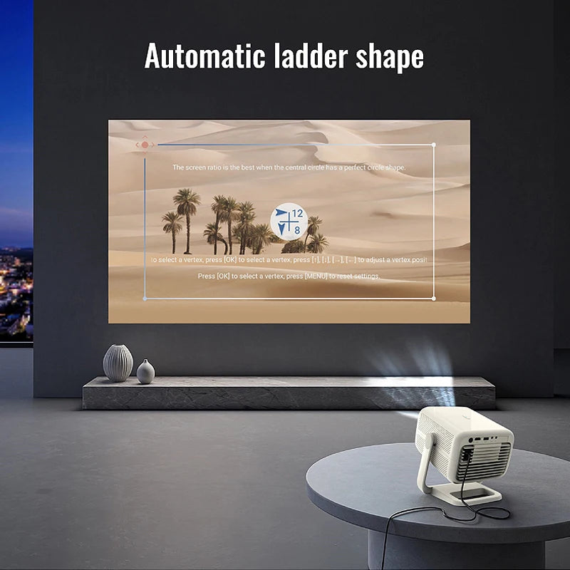 WZATCO New CR2P Auto Focus Full HD 1080P Projector LED Android 5G WiFi Smart Video game Home Theater Proyector Beamer support 4K
