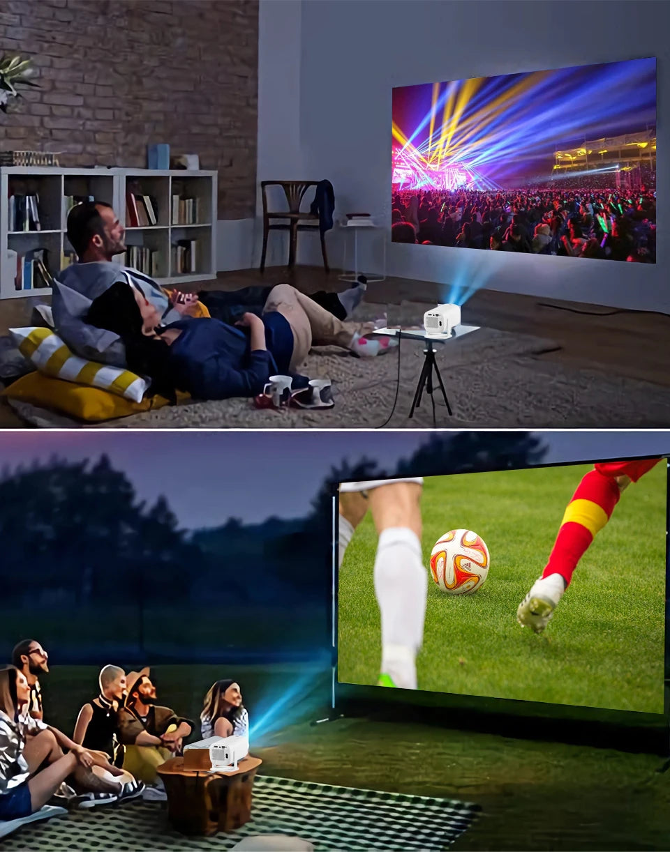WZATCO P30pro Mini HD LED Projector support 1080P Video Game Projectors Movie Proyector for Home Theater Cinema Beamer with HDMI