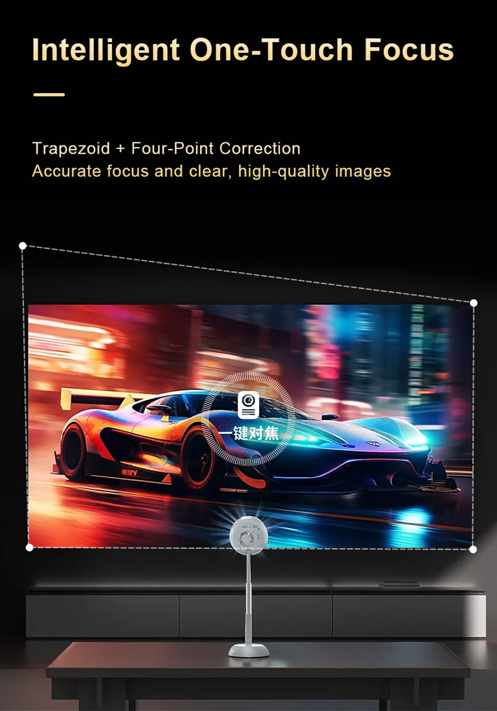 WZATCO T6 Full HD 1080P Projector 4K Android 5G WiFi Portable Home TheaterProjetor Smart Beamer Proyect Movie Freestyle Ceiling