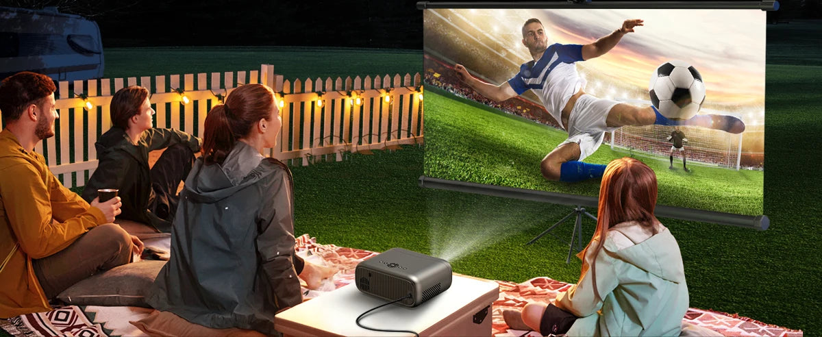 WZATCO New P4 Smart Android WiFi Full HD 1080P Projector 4K Portable Projectors 3D Video Home Theater LCD Beamer Proyector