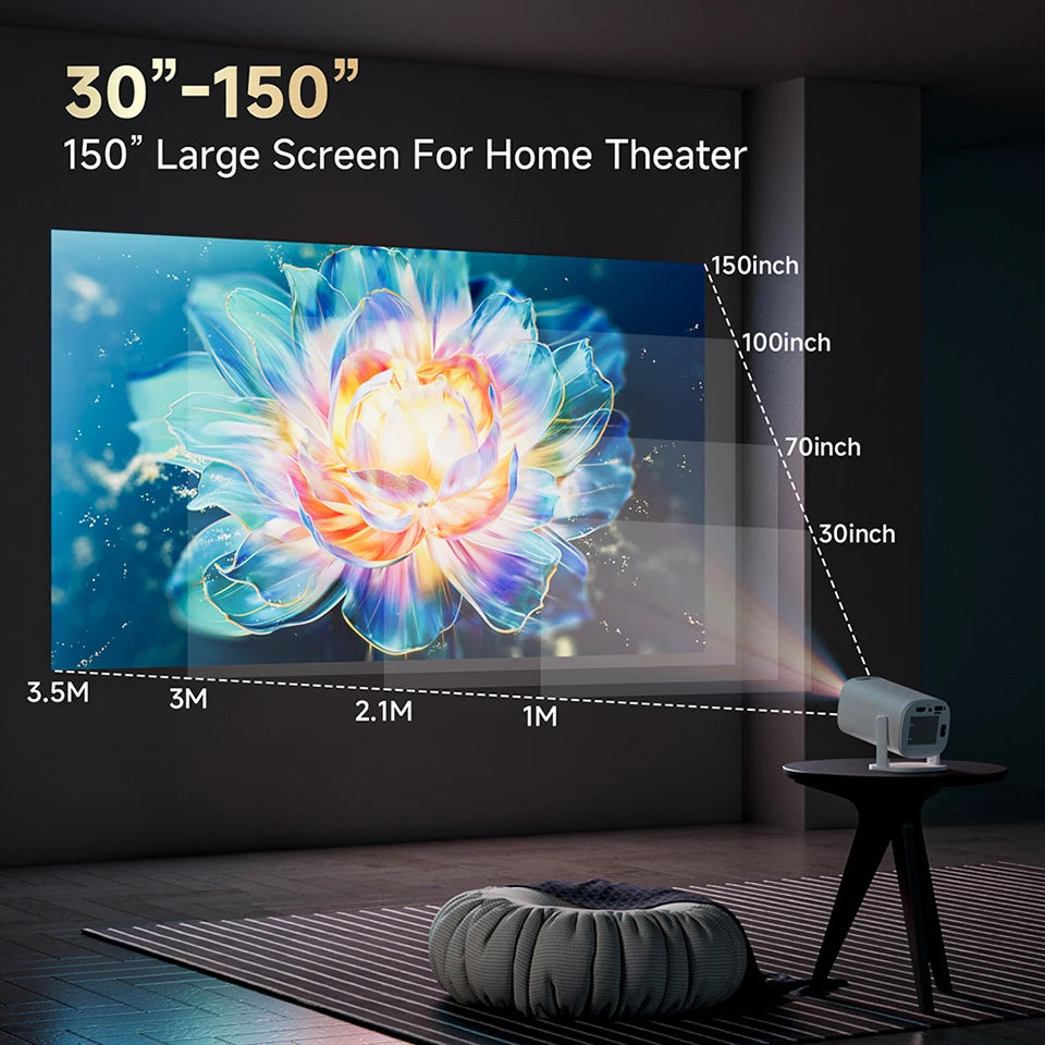 WZATCO P30pro Mini HD LED Projector support 1080P Video Game Projectors Movie Proyector for Home Theater Cinema Beamer with HDMI